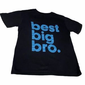 Best Big Bro Tee Black and Blue Boys XL 14